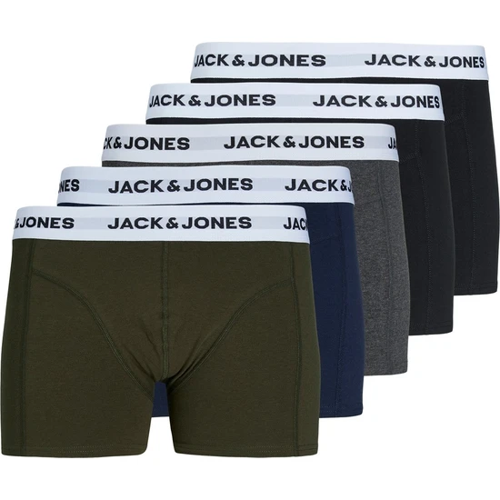 Jack & Jones Jack Jones Erkek Soft Renkli 5 Li Boxer 12214455