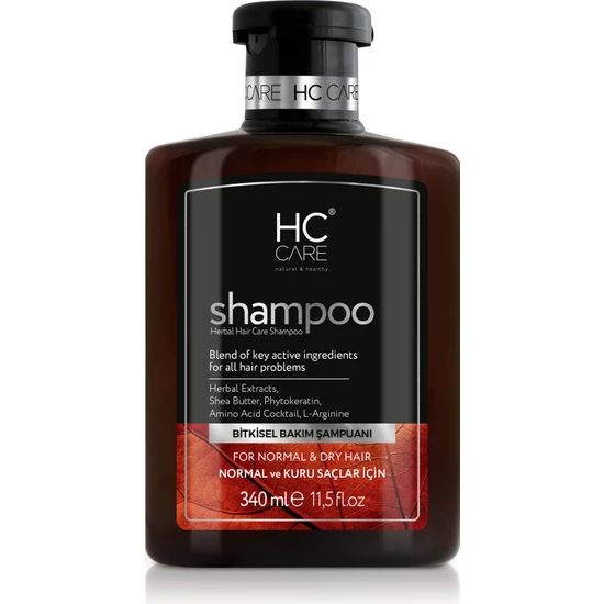 HC Care Normal ve Kuru Saçlar Için Şampuan - 340 ml