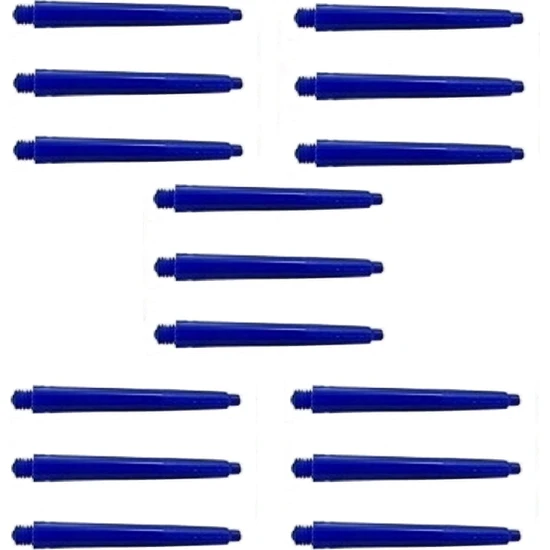 Dartsan 5 Set (15 Adet) 48 mm Nylon Dart Şaft-Shaft. Mavi