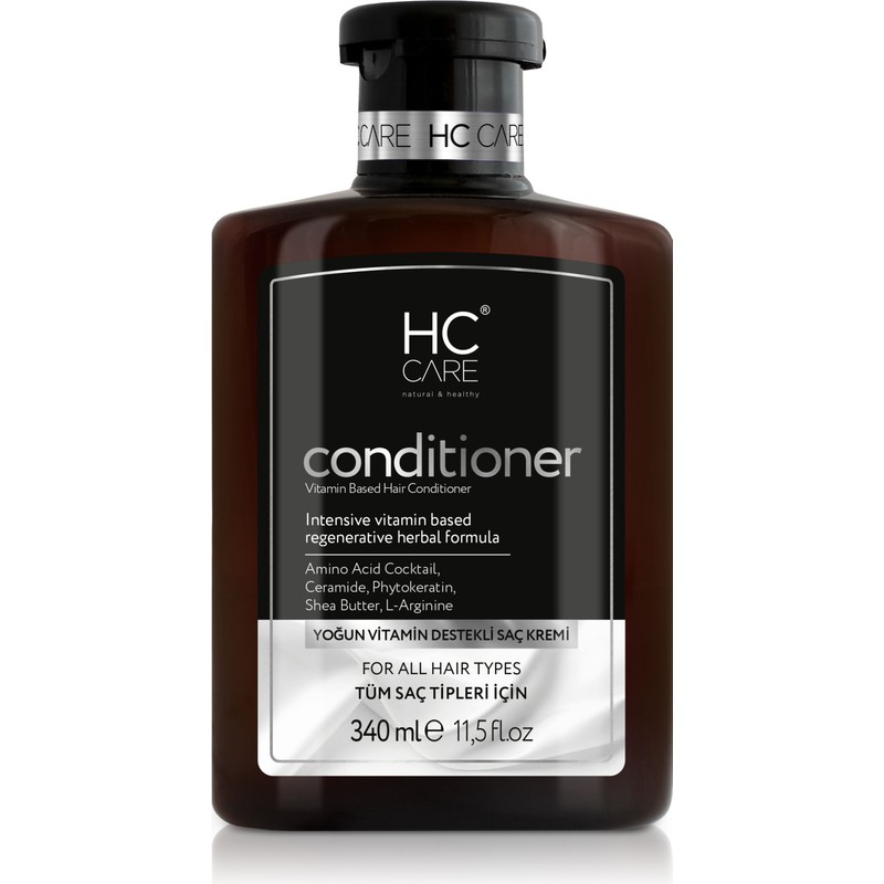 Hc Care Yoğun Vitamin Destekli Saç Kremi - 340 ml Yıpranmış Saçlar İçin Amino Asit ve Shea Yağı ile Yoğun Bakım