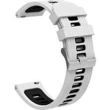 Huawei Watch Gt Runner Uyumlu Silikon Kordon Çizgili Spor Tasarım Renkli Delikli Spor Kayış