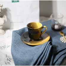 Three Beans Modern Kullanımlık Kahve Fincanı Minimalist Porselen Çay Kahve Fincanı Vintage Erkekler İçin Tazas De Cafe Ev Aksesuarları BS50BD | Kahve Kupası ve Tabak Setleri (Yurt Dışından)