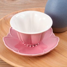 Three Beans 1 Takım Seramik Kupası ve Daire Eşsiz Teacup ve Dish Set Kahve Fincanı ve Plaka Home Hotel İçin Yaratıcı Sofra | Kupa ve tabaklar (Yurt Dışından)