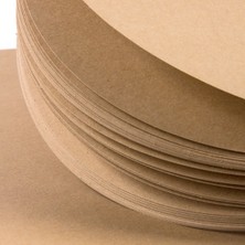 Poli Art Design Yuvarlak D15 cm Kraft Albüm (Karışık Teknikler Için) Round Craft Paper Album