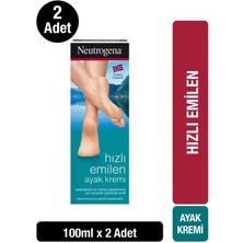 Neutrogena Hızlı Emilen Ayak Kremi 100 ml x 2 Adet