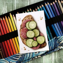 Poli Art Design Super Set 3ü1 Arada Dikdörtgen Albüm Seti A6+A5+A4 90 Sayfsa (Marker ve Grafik Için)