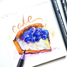 Poli Art Design Kare 20X20 cm Albüm (Suluboya ve Grafik Için) Watercolor Album