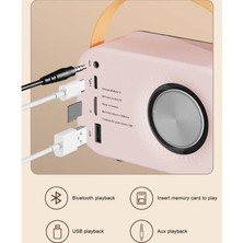 Mectime  Taşınabilir Hoparlör Mini Bluetooth Retro Tide Subwoofer Audio Mp3 Player(Yurt Dışından)