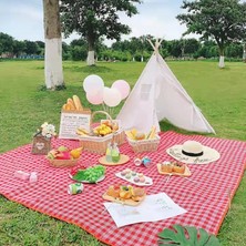 Mectime Açık Piknik Örtüsü Piknik Nem Geçirmez Mat Oxford Kumaş Piknik Örtüsü Piknik Örtüsü (Yurt Dışından)