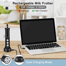 Xhang 3 In1 Elektrikli Süt Frother El Mikser Blender 3 Bıyıklar ile Süt Köpük Yumurta Çırpıcı Pratik Mutfak Pişirme Aracı | Sütlüler (Yurt Dışından)