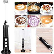 Xhang Bir USB Şarj Edilebilir Süt Froother Mikser 2 Çırpmacı El 3 Hızlar Süt Foamer Cappuccino Yumurta Çırpıcı Mini Blender Retailseale | Sütlüler (Yurt Dışından)