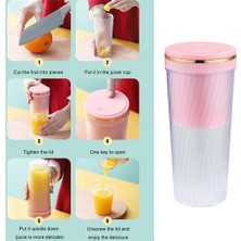 Xhang Smoothies Için 1 Adet Taşınabilir Blender Kişisel Boyutu Sıkacağı Kupası Shakes USB Şarj Edilebilir (Yurt Dışından)