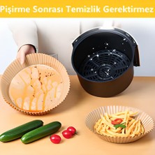 Fritöz Pişirme Kağıdı - Air Fryer Liners  Hava Fritözü Xiaomi Philips  Yağsız Tefal Kumtel Mı