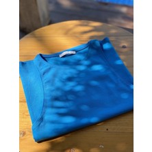 Seda Aslan Butik Saks Halter Yaka T-Shirt