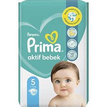 EKS Ticaret Prima Bebek Bezi Aktif Bebek 5 Beden 20 Adet