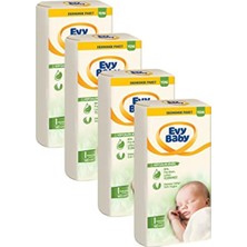 EKS Ticaret Evy Baby Bebek Bezi 1 Beden Yenidoğan 4'lü Fırsat PAKETI,160 Adet