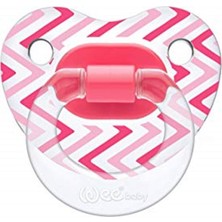 Wee Baby Şeffaf Desenli Damaklı Emzik No:3 - Pembe