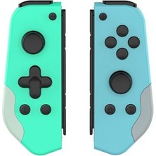 Oyun Nintendo Anahtarı Joycon Bluetooth Denetleyicisi Gamepad Için Turbo Çift Titreşim Değiştirme ile Oynatma Denetleyicisi | Gamepads (Yeşil ve Mavi)