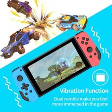 Oyun Nintendo Anahtarı Joycon Bluetooth Denetleyicisi Gamepad Için Turbo Çift Titreşim Değiştirme ile Oynatma Denetleyicisi | Gamepads (Yeşil ve Mavi)
