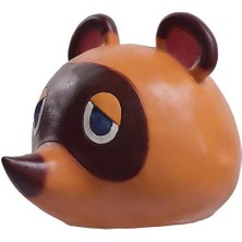 Tom Nook Rakun Maskesi Hayvan Geçiş Lateks Headgear Cadılar Bayramı Cosplay Ball Sahne