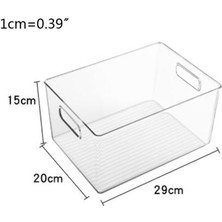 Yan Saplı Plastik Gıda Saklama Kabı Buzdolabı Depolama Sepeti | Mutfak Dolabı Depolama