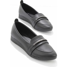 Siyah  Kadın Loafer Ayakkabı K01214032509