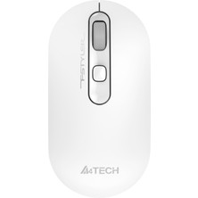 A4Tech FG20 Nano Alıcı Kablosuz Optik 2000DPI Enerji Korumalı Kompakt Mouse - Beyaz