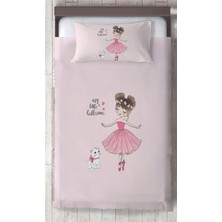 Talia Home Prensesli Kız Çocuk ve Bebek Odası Yatak Örtüsü TLAY-005