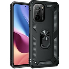 Pilanix Xiaomi Redmi K40 Kılıf Ultra Korumalı Yüzüklü Manyetik Vega Kapak