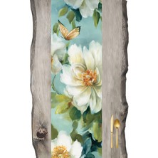 Sister Home Design Bahar Çiçekleri Keten Görünümlü Runner RUN368