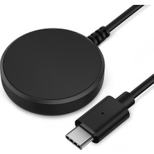 Dlrcase Samsung Galaxy Watch 4 40MM Şarj Kablosu Type-C Girişli Siyah