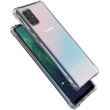 Pilanix Samsung Galaxy M51 Kılıf Ultra Korumalı Şeffaf Antishock Silikon