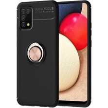 Pilanix Samsung Galaxy A02S Kılıf Yüzüklü Manyetik Ravel Silikon