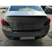 Sts Oto Aksesuar Peugeot 508 2010-2018 Bagaj Üstü Slim Spoiler Piano Black Parlak Siyah