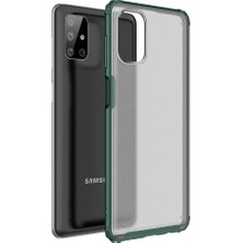 Pilanix Samsung Galaxy M51 Kılıf Silikon Kenarlı Buzlu Sert Volks Kapak