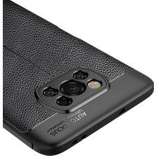 Pilanix Xiaomi Pocophone X3 Nfc Kılıf Deri Desenli Lux Niss Silikon