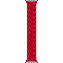 AktarMobile Apple Watch 8 45 mm Uyumlu Örgü Solo Loop Kordon Medium (14,7 Cm) Kayış