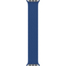 AktarMobile Apple Watch 8 45 mm Uyumlu Örgü Solo Loop Kordon Large (16 Cm) Kayış