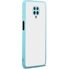 Pilanix Xiaomi Redmi Note 9s Kılıf Renkli Kenarlı Kamera Korumalı Buzlu Hux Kapak
