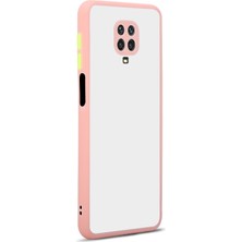 Pilanix Xiaomi Redmi Note 9s Kılıf Renkli Kenarlı Kamera Korumalı Buzlu Hux Kapak