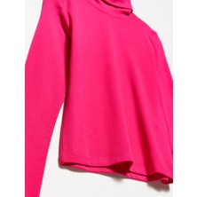 Dilvin 50167 Balıkçı Yaka Bluz-Fuşya