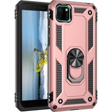 Pilanix Huawei Y5P Kılıf Ultra Korumalı Yüzüklü Manyetik Vega Kapak