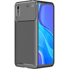 Pilanix Xiaomi Redmi 9A Kılıf Karbon Desenli Lux Negro Silikon