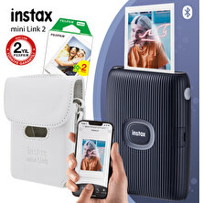 Instax Mini Link 2 Uzay Mavisi Akıllı Telefon Yazıcısı ve Çantalı Hediye Seti 4