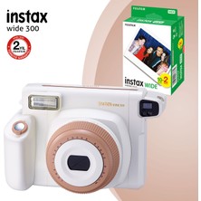 Instax Wide 300 Beyaz Fotoğraf Makinesi ve 20'li Film