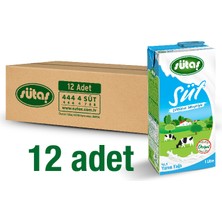 Sütaş Süt Yarım Yağlı 1 lt x 12