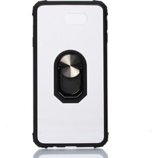 Pilanix Samsung Galaxy J7 Prime Kılıf Silikon Kenarlı Renkli Yüzüklü Manyetik Mola Kapak