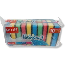 Proff Bulaşık Süngeri Rainbow 10'lu