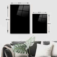 Decorita Cam Tablo  Afrikalı Siyahi Kadın  40 x 60 cm