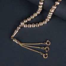 Vetesbih Kalem İşlemeli Küre Kesim Gümüş Tesbih Z2441